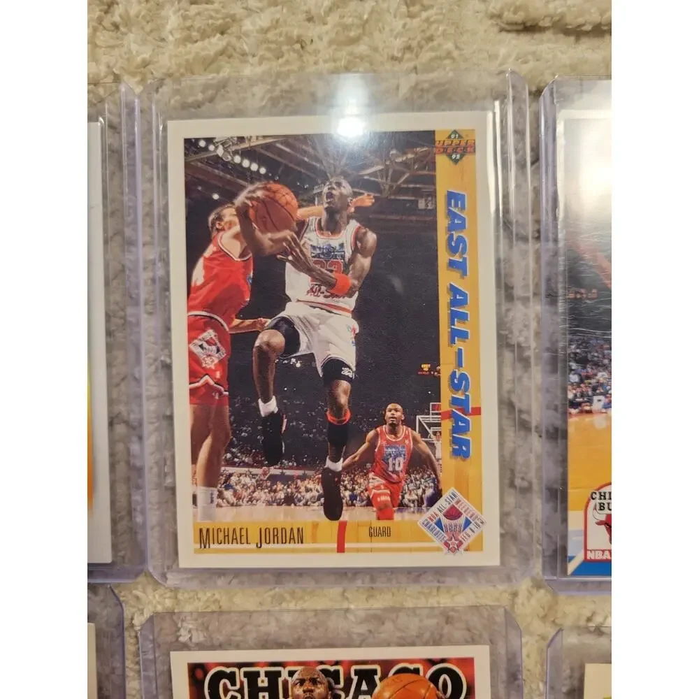 Michael Jordan Lot 9 Cards upper deck Chicago Bulls Basketball Cards
